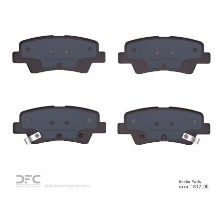 Dynamic Friction Co DFC 3000 Ceramic Brake Pads - Dynamic Friction Company 1310-1812-00 1310-1812-00